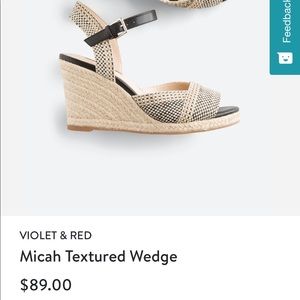 Violet & Red Micah Textured Wedge